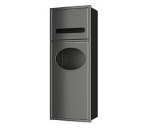 Mobiletto portaoggetti in metallo impermeabile for bagno - Mobiletto laterale salvaspazio for WC con portafazzoletti nascosto e cestino for rifiuti | Design da incasso a parete(200x520x135mm)