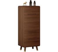 Mobiletto portascarpe in legno massello, organizer per scarpe multistrato, mobiletto portaoggetti con ripiani regolabili, ripiano per scarpe con cassetto portaoggetti Organizer per scarpe (A 45 cm)