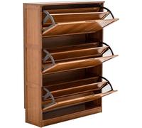 Mobiletto portascarpe ultra sottile con ante a ribalta, portascarpe multistrato, mobiletto portascarpe, mobiletto portascarpe per scarpe da ginnastica/pantofole, organizer per scarpe (Onecolor 60CM)