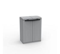 Mobiletto raccolta differenziata ECOLINE2 88,7x68x39 cm grigio Grigio