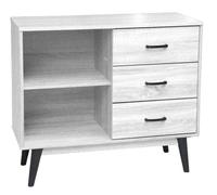 MOBILETTO SALVASPAZIO MODERNO BASSO LIBRERIA CASSETTIERA ARMADIETTO 9438h80 cm