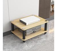 Mobiletto stereo / Mobile multimediale,Scaffale angolare AV a 2/3/4 ripiani | Ideale per casa, ufficio, sala AV, DJ e home theater(White,Double-layer)