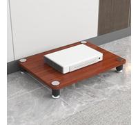Mobiletto stereo / Mobile multimediale,Scaffale angolare AV a 2/3/4 ripiani | Ideale per casa, ufficio, sala AV, DJ e home theater(Teak,Single-layer)