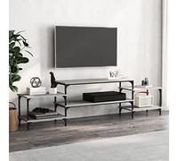 Mobiletto TV Multifunzione mobile per tv soggiorno Mobile Porta TV Grigio Sonoma 197x35x52 cm in Legno Multistrato Adatto per il soggiorno, la camera da letto