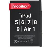 MOBILEX® Batteria A1484 per iPad Air 1 / iPad 5/6 / 7/8 / 9 | 8827mAh - OEM | interno di ricambio | adesivo preinstallato | Capacità originale