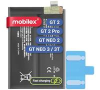 MOBILEX® Batteria BLP887 per realme GT 2 Pro/GT 2 / GT Neo 2 / GT Neo 3 / GT Neo 3T | 5000 mAh - OEM | Interna di ricambio con adesivo | Capacità originale