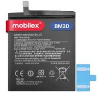 MOBILEX® Batteria BM3D per Xiaomi Mi 8 SE | Ricarica Rapida 18W | 3120mAh - OEM | Batteria Interna di Ricambio con Adesivo | Capacità Originale