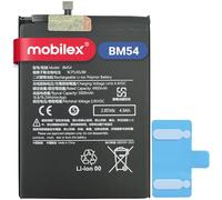 MOBILEX® Batteria BM54 per Xiaomi Redmi Note 9T 5G / Redmi Note 9 5G | 5000mAh - OEM | Batteria Interna con Adesivo | Capacità Originale