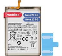 MOBILEX Batteria EB-BN980ABY per Samsung Galaxy Note 20 / Note 20 5G | 4300mAh - OEM | Ricambio interno con adesivo | Capacità originale