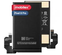 MOBILEX® Batteria GUKD8 per Google Pixel 8 Pro | 5050mAh - OEM | Ricarica Rapida 30W | Ricambio Interno con Adesivo Preinstallato | Capacità Originale