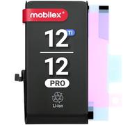 MOBILEX® Batteria per iPhone 12/12 Pro | Chip TI | 2815mAh - OEM | Ricambio interno con adesivo | Capacità originale