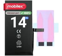 MOBILEX® Batteria per iPhone 14 | Senza Messaggio | Chip TI | 3279mAh - OEM | Batteria Interna con Adesivo | Capacità Originale