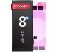 MOBILEX Batteria per iPhone 8 | Chip TI | 1821mAh - OEM | Ricambio interno con adesivo | Capacità originale