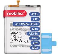 MOBILEX® Batteria per Samsung Galaxy A02 / A04s / A12 / M12 / A13 4G / A21s (EB-BA217ABY) | Ricambio Interno | 5000mAh - OEM | Capacità Originale