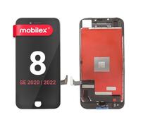 MOBILEX® Schermo LCD per iPhone 8 / SE 2020 / SE 2022 (nero), display touch Retina da 4,7", completo di cornice