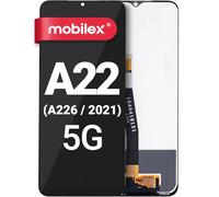 MOBILEX® Schermo LCD per Samsung Galaxy A22 5G (2021) SM-A226 | Display + Touch | Risoluzione originale | senza cornice | Ricambio OEM