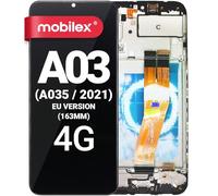 MOBILEX® Schermo per Samsung Galaxy A03 (2021) SM-A035 (EU Version) | Display + Touch | Risoluzione Originale | con Cornice | Ricambio OEM
