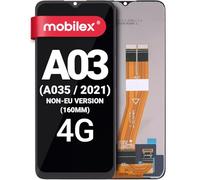 MOBILEX Schermo per Samsung Galaxy A03 (2021) SM-A035 (Non-EU Version) | Display + Touch | Risoluzione originale | Senza cornice | Ricambio OEM (160mm)