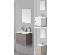 Mobili 50cm sospeso Arredobagno moderno con un anta lavabo in ceramica 3colori|Q