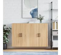 Mobili a Parete 2 pz Rovere Sonoma 69,5x34x90 cm