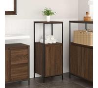 Mobili,Armadi e stoccaggio,Unità di vanità,Unità di vanità del bagno,Armadietto da bagno con ripiani in rovere marrone 36x35x95 cm