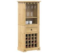 Mobili,Armadi & Stoccaggio,Vino & Spirit Cabinets,Wine Rack Corona 56x35x134.5 cm Legno massello di pino