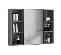 Mobili da bagno, in alluminio, da parete, con specchio, per bagno, camera da letto e soggiorno, soluzione elegante e funzionale per la decorazione della casa