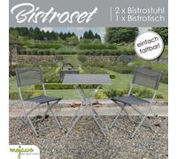 Mobili da balcone 3 pezzi set bistrot mobili da esterno giardino pieghevole...