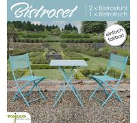 Mobili da balcone 3 pezzi set bistrot mobili da esterno giardino pieghevole 6...