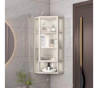 Mobili da cucina a parete, salvaspazio, con porta a tirante, ideale per piccole famiglie e appartamenti (bianco, 35 x 35 x 90 cm)