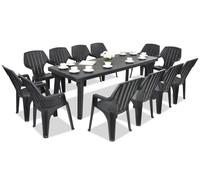 Mobili da giardino Bergen/Alta per 12 persone Bica antracite