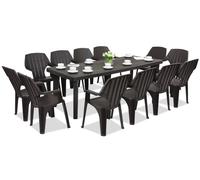 Mobili da giardino Bergen/Alta per 12 persone Bica marrone