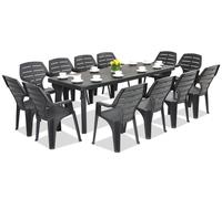 Mobili da giardino Bergen/Marne per 12 persone Bica antracite