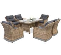 Mobili da giardino in rattan Toledo Premium 6 Garden Point cappuccino