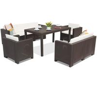 Mobili da giardino in technorattan Colorado Apetito 7 marrone Bica