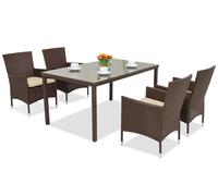 Mobili da giardino in technorattan Milan/Grenada 4 Garden Point marrone