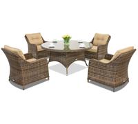 Mobili da giardino in technorattan Toledo Victoria 4 Garden Point marrone