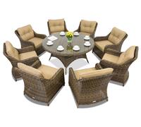 Mobili da giardino in technorattan Toledo Victoria 8 Garden Point marrone