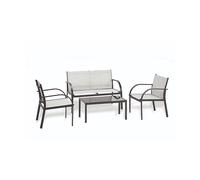Salotto Ankara - nerogrigio - Garden Friend - set 4 elementi