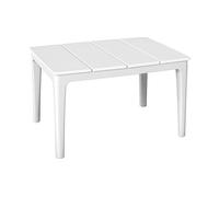 Outsunny Tavolino da Caffè da Giardino, 70 x 53 x 39 cm, Bianco Crema Aosom Italy