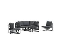 MOBILI DA GIARDINO VIDAXL con cuscini, Alluminio, 71x213x71.5 cm