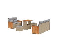 MOBILI DA GIARDINO VIDAXL Set di divano modulare per esterni, Poliratàn, 55x90x71 cm