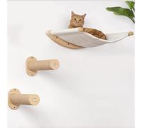 Mobili da Parete per Gatti Dyuz, Gradini da Parete per Gatti con Corda di Canapa Rivestita, Scale da Parete per Gatti, Amaca per Gatti A Parete, Mensole per Gatti per Dormir, 3 Piece Set