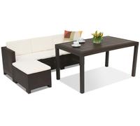 Mobili da salotto in technorattan Nebraska Relax Corner 4 marrone Bica