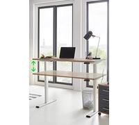 Mobili da ufficio completo Office Edition in rovere Soma/bianco opaco (scrivania regolabile in altezza 160 cm)