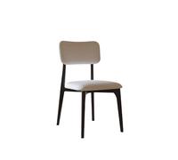 Mobili da ufficio Sedia da pranzo di lusso leggera Sedia da ristorante moderna semplice in cotone e lino con schienale in legno di frassino italiano Sedie da scrivania per l'ufficio domestico