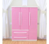 Mobili di Plastica Rosa Armadio guardaroba Accessori della Bambola del Regalo
