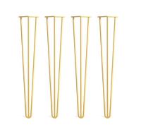 Mobili di supporto con gambe di tavolo in ferro Mobili da scrivania Gambe di tavolo Arredamento per la casa adatti a tavolini da caffè Tavoli da pranzo Panche Sgabelli (18 pollici (45cm/oro)