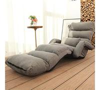 Mobili divano divano letto divano letto pavimento pieghevole in tessuto imbottito chaise lounge soggiorno (grigio medio)