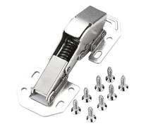 Mobili Door Hinges - No Drilling Door Hinges Sturdy | Noiseless Armadi Hardwares | Dependable And Lasting For Exhibition Cabinet, Bowl Cabinet, Cabinet, Wardrobe, Storage Cabinet